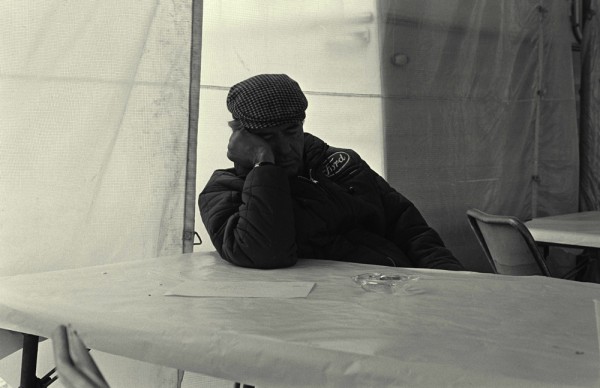 LeMans, LeMans, France, 1967. Carroll Shelby gets some sleep during the race.