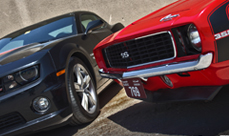1969 Chevrolet Camaro SS meets 2012 Camaro SS 45th Anniversary Edition