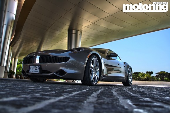 Fisker Karma driven in Dubai, UAE