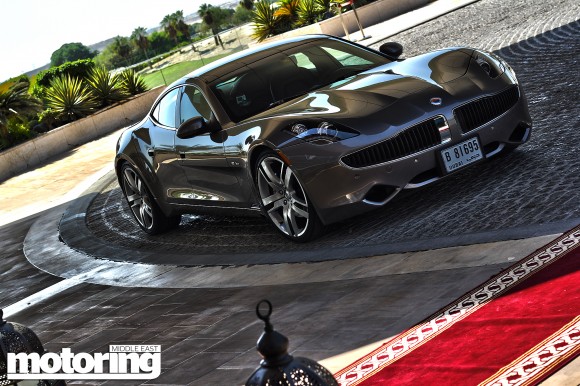 Fisker Karma driven in Dubai, UAE