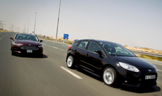 Ford Focus ST and Fusion testing in UAE