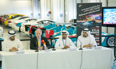 o right Faisal Al Sahlawi, Racing School Manager Yas Marina Circuit, Richard Cregan, CEO, Saud Al Qaydi, Motorsports Executive Yas Marina Circuit