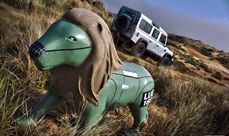 Based on a Series 1 Land Rover, Luey the Lion represents the marque’s global conversation support