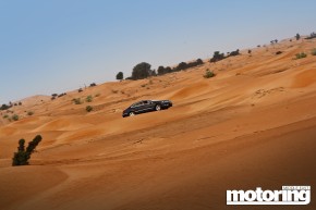 Volkswagen CC driven in the desert on sand in UAE