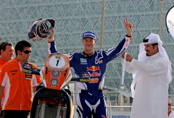 Coma podium, 2013 Abu Dhabi Desert Challenge