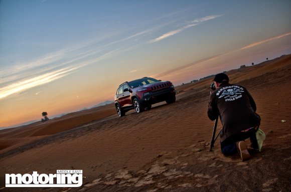 2014 Jeep Cherokee, behind-the-scenes, advertising shoot
