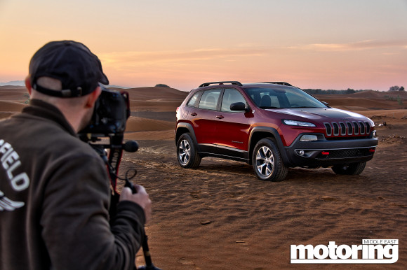 2014 Jeep Cherokee, behind-the-scenes, advertising shoot
