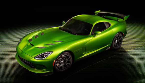 SRT Viper in Stryker Green at Detroit Auto Show 2014