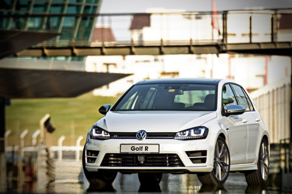 2014 Volkswagen Golf R launch at Dubai Autodrome