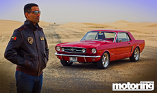 1965 Ford Mustang belonging to UAE's Nass Ahmed, Al Fursan 1
