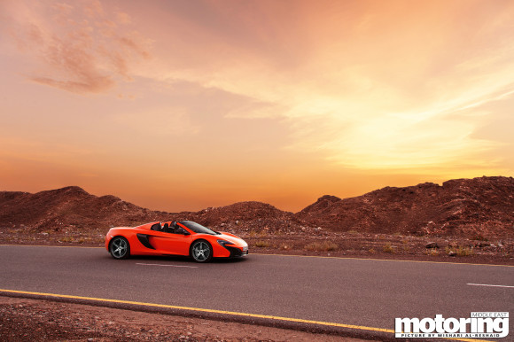 Orange McLaren 650S in UAE