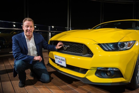 2015 Ford Mustang lands in Dubai Spectacular launch at the Burj Khalifa