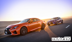 Lexus RC F and RC350 F-Sport