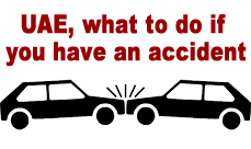 What to do if you have a car accident in the UAE