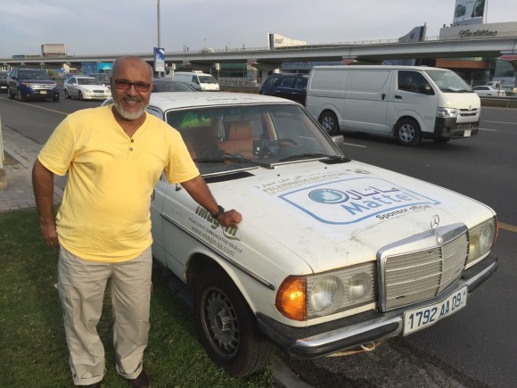 Sedi Ahmed driving dad's Merc from Mauritania to Makkah