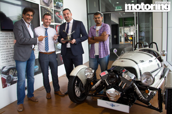 Morgan 3 Wheeler wins Mad Hatter award in 2015 Motoring Middle East Car of the Year Awards