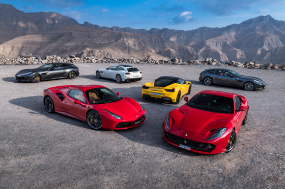 Ferrari press event at Jebel Jais